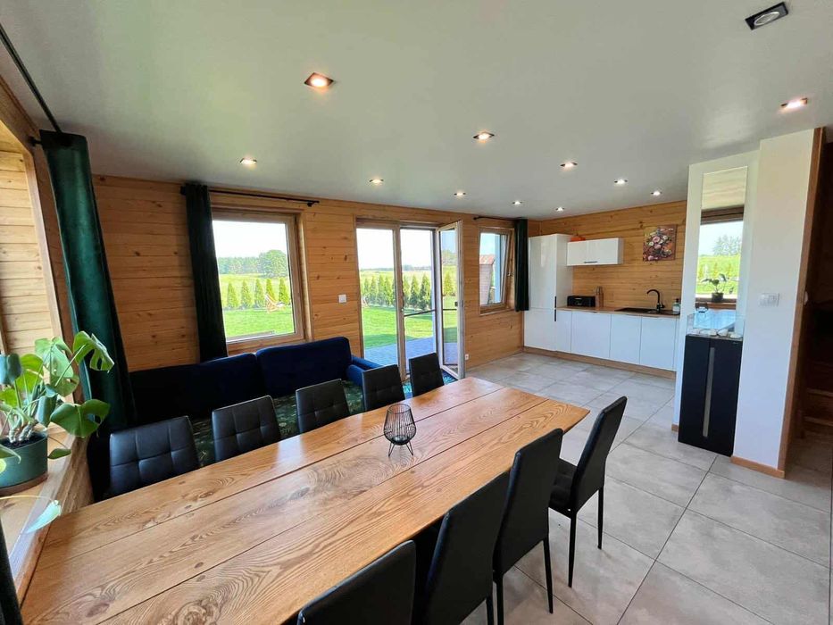 Komfortowy dom na Mazurach ze strefą spa i linią brzegową