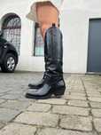 41 Nowe Lakierowane kozaki damskie kowbojki wsuwane Rq2653-1e