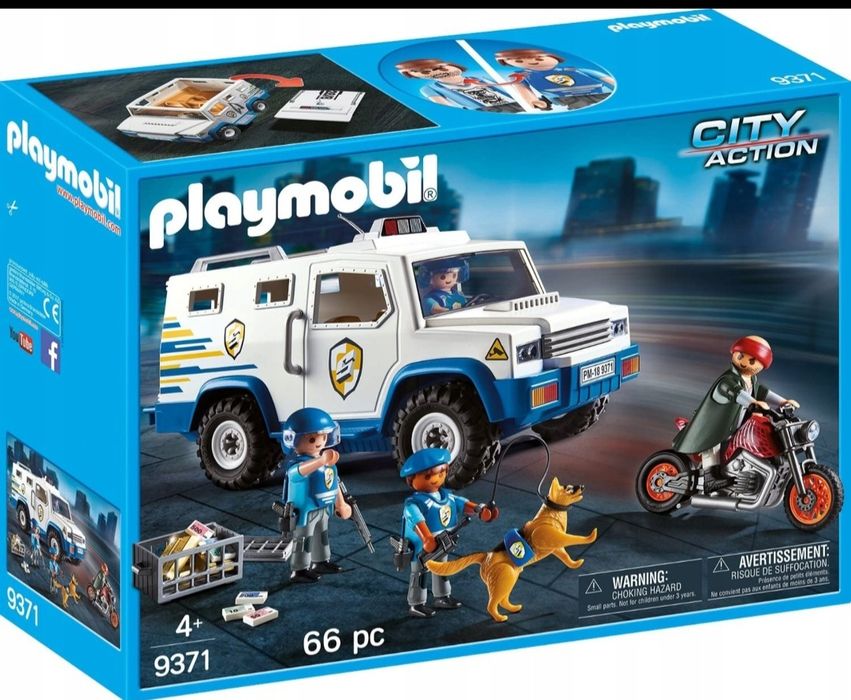 KLocki pojazd PLAYMOBIL 9371 Transporter pieniędzy