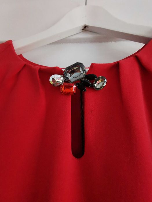 Sukienka worek czerwona rozm. 42/XL