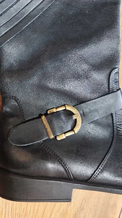 Bota cano longo couro legítimo