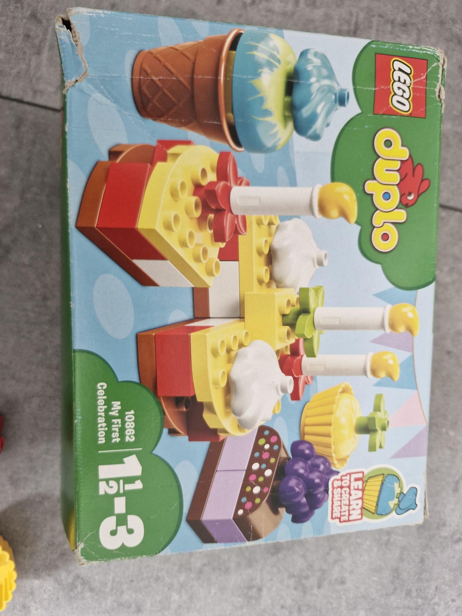 lego duplo 10862 kompletne z pudełkiem my first celebration mój tort