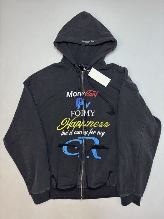 Зіп худі Grailz Project G/R Money M L ERD Oversized Rick Zip up hoodie