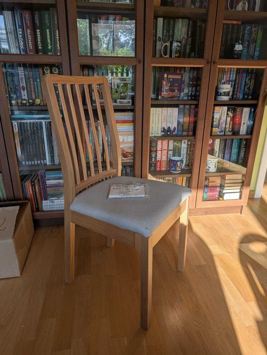 Zarezerwowane Krzesło Ikea Ekedalen Dąb szary