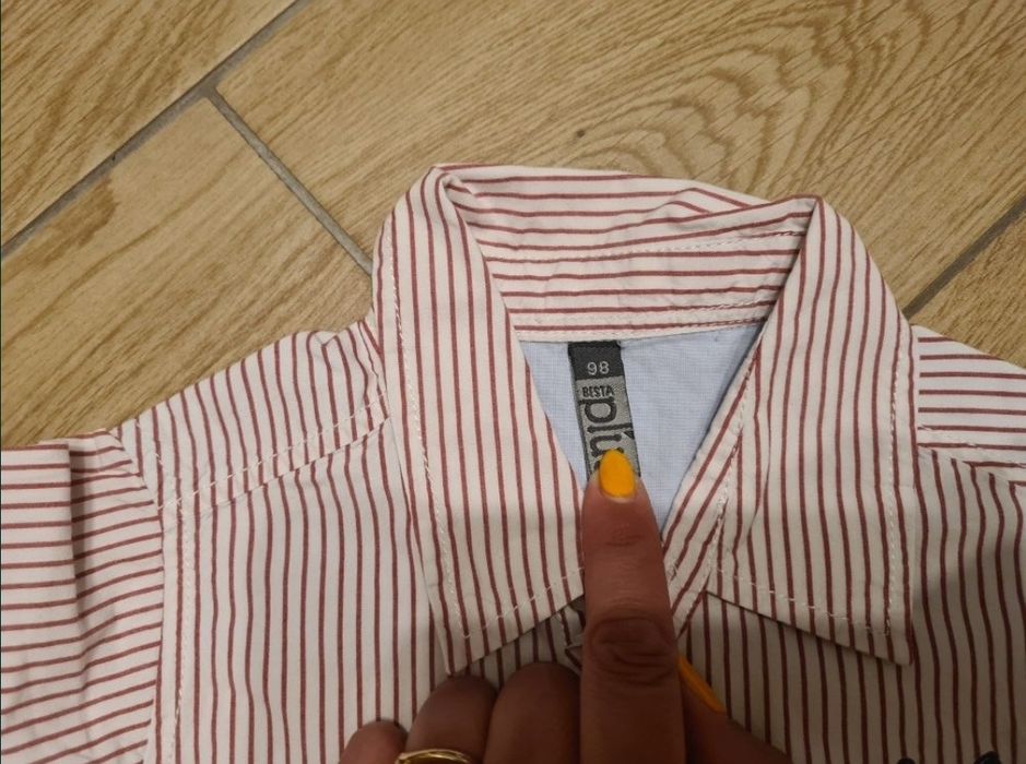 Elegancka Koszula chłopięcą krótki rękaw rozm. 98