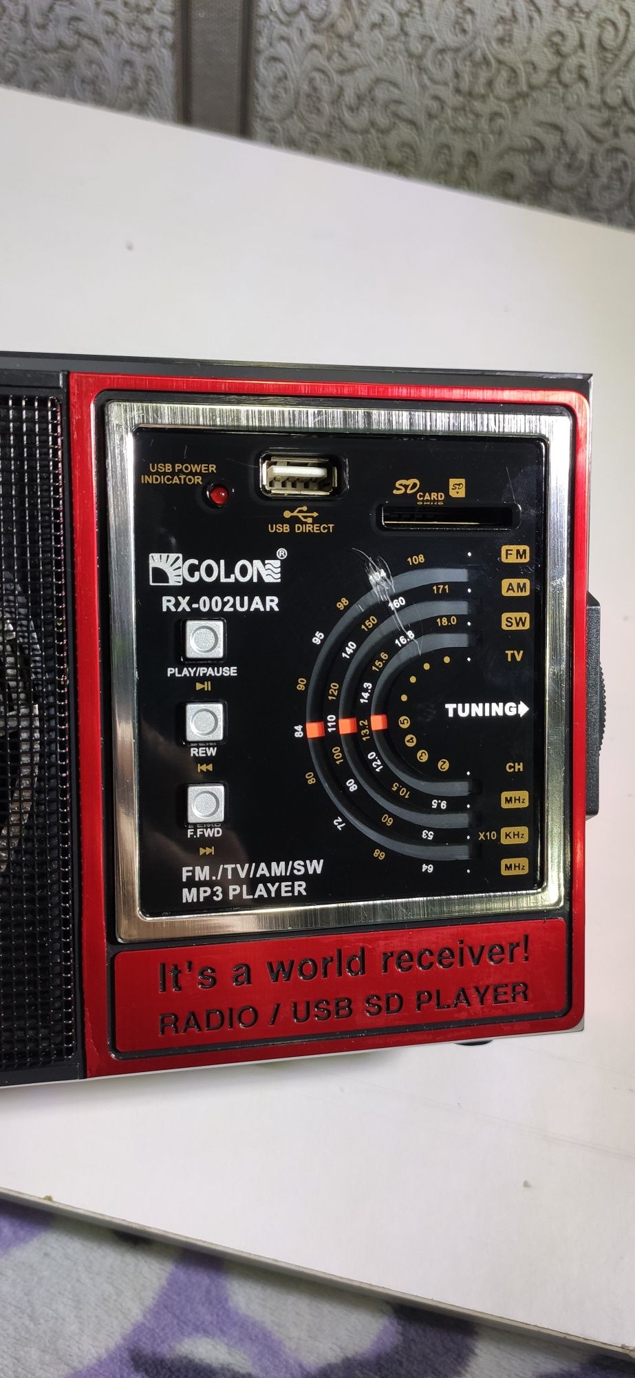 Радиоприемник аккумуляторный Golon RX-9922 с MP3 плеером , MicroSD , U