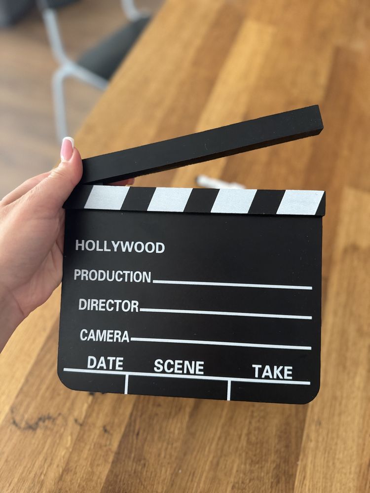 Clapboard Wood Clapperboard Prop