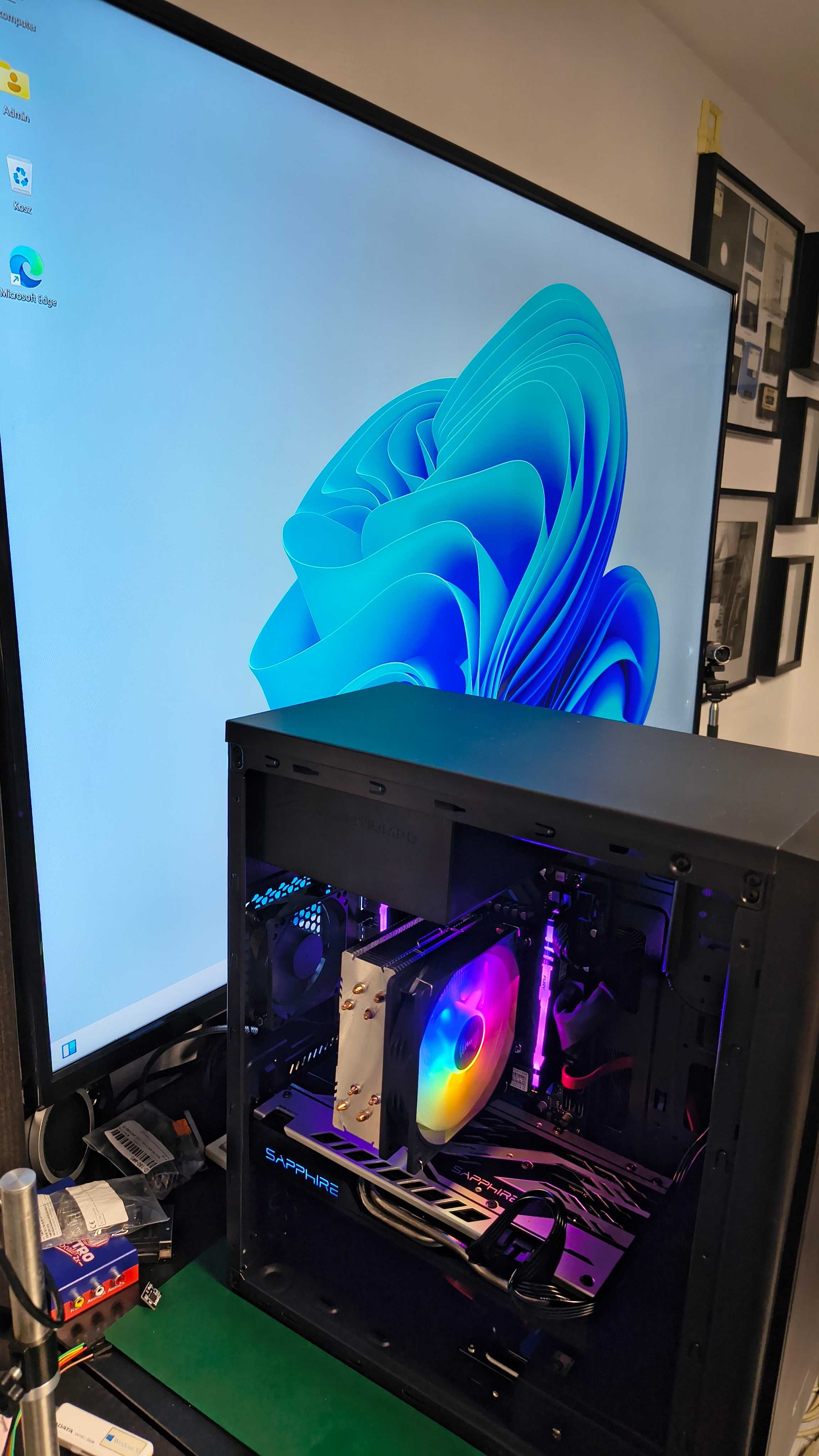 Komputer Xeon 16C/32T, 16GB DDR4, RX570 8GB VRAM, Dysk M.2 + HDD