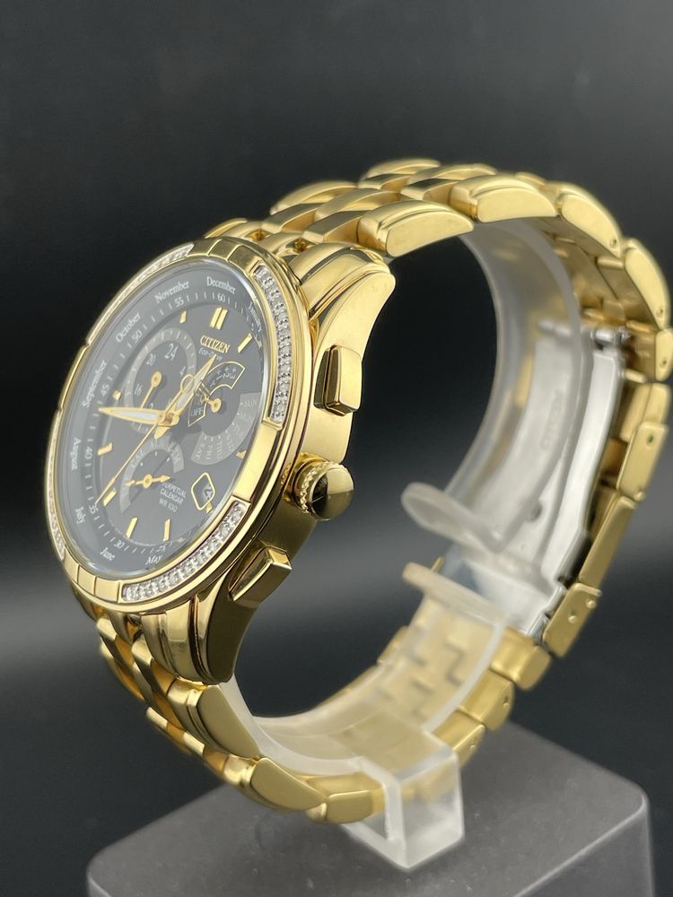 Zegsrek męski Citizen EcoDrive Diamonds wieczny kalendarz