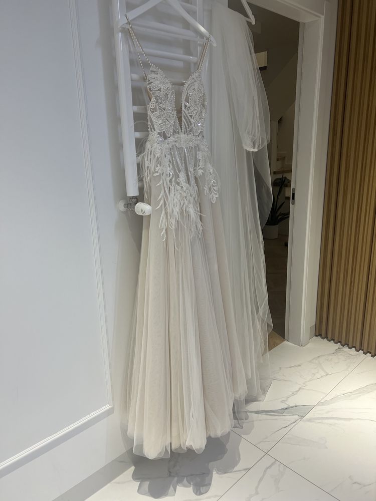 Przepiekna suknia ślubna XS Off White Bridal Sopot