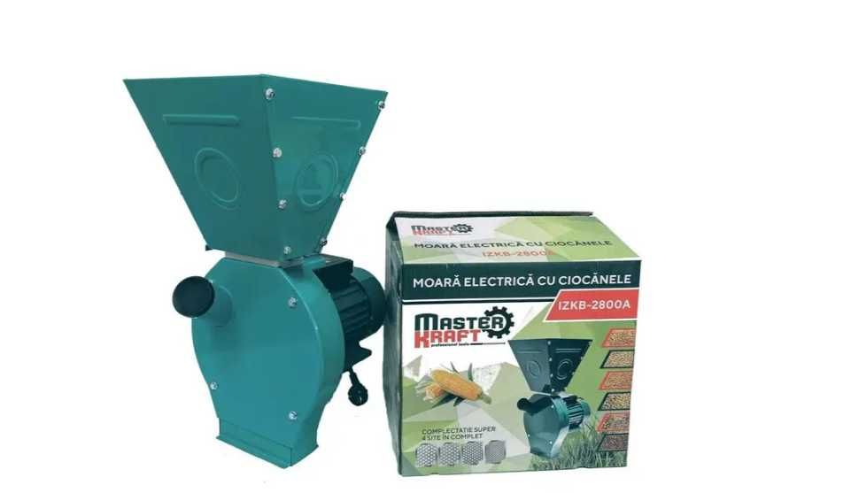 Кормоподрібнювач MasterKraft(3 кВт/2800 об/хв/ 220кг/год)зернодробилка