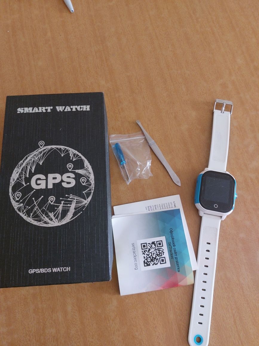 Детские водонепроницаемые смарт-часы с GPS JETIX DF50 Ellipse Aqua Blu