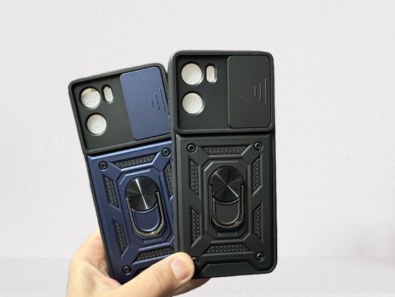 Противоударный чехол с кольцом на Motorola G05 чохол кільцем мото ж05
