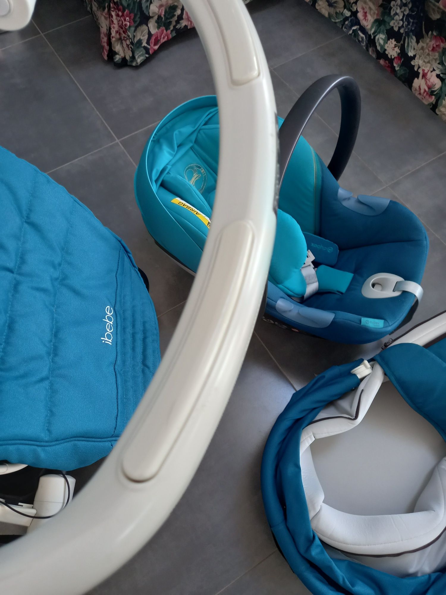 Wózek IBEBE ISTOP + nosidełko Cybex