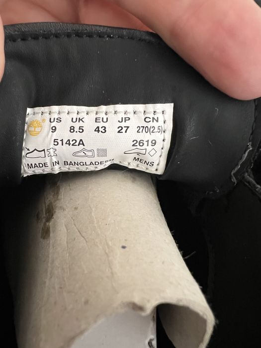 Мужские кожанные деми ботинки timberland 43