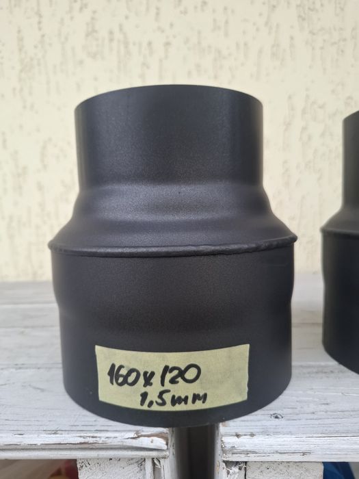 Перехідник (редукція),коліна,заглушки на трубу димоходу,труби димоходу