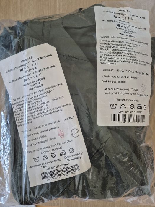 Kombinezon czołgisty M/XXL wzór 634/MON