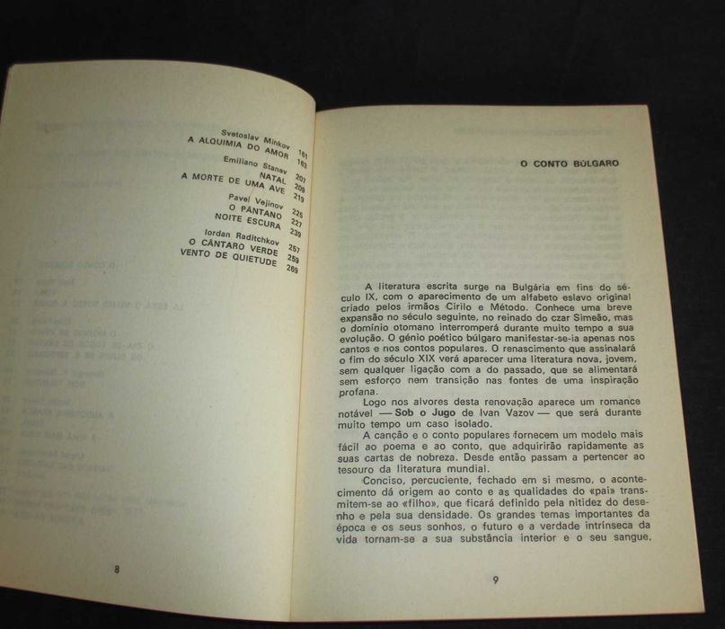 Livro O Conto Búlgaro Contemporâneo Estampa