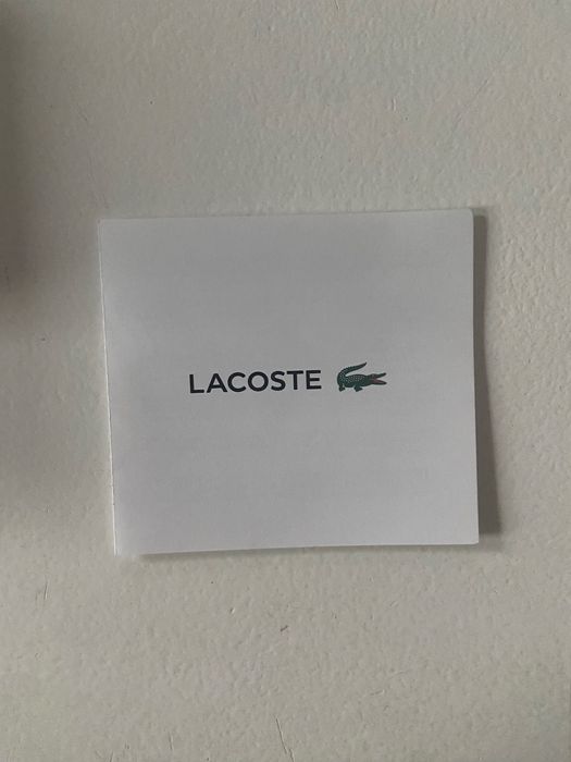 Bransoletka Lacoste męska stalowa – nowa, oryginalne pudełko