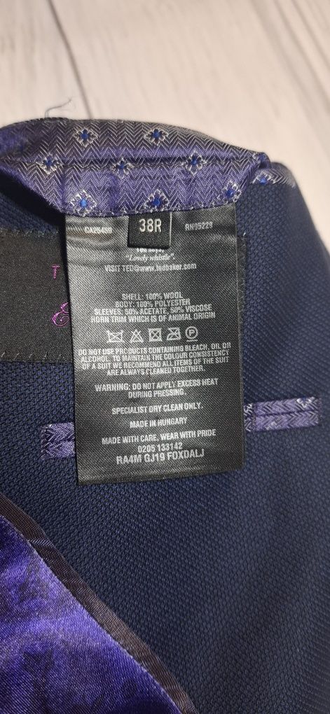 Marynarka męska Ted Baker London Endurance, elegancka designerska wool