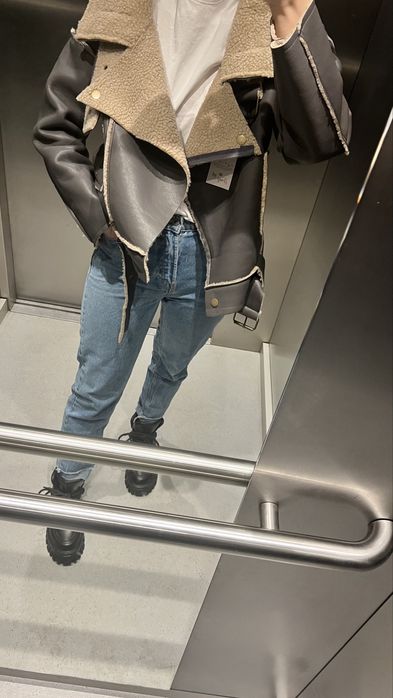 Kurtka zimowa kożuch r s-m oversize nowa