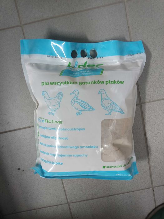 Posypka do kurnika | pochłaniacz wilgoci w kurniku | dezynfekant Lider