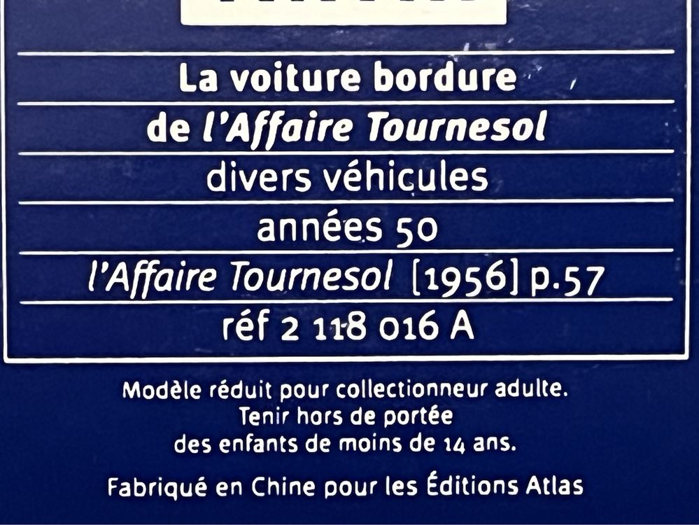 Tintin Carro 1:43