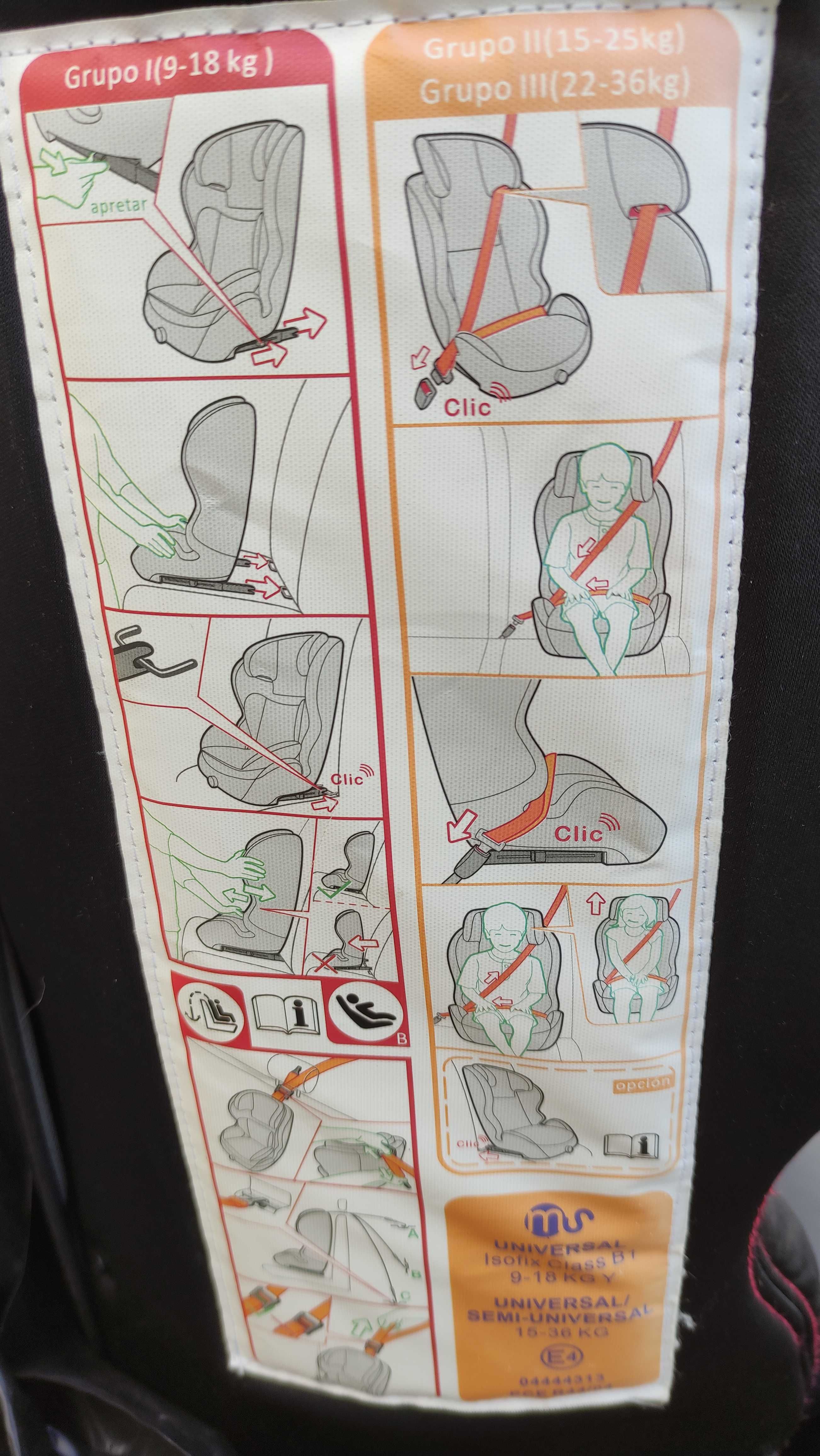 Cadeira auto com Isofix