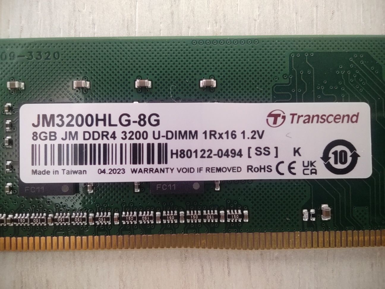 Оперативна пам'ять. ОЗУ DDR4 8GB 3200