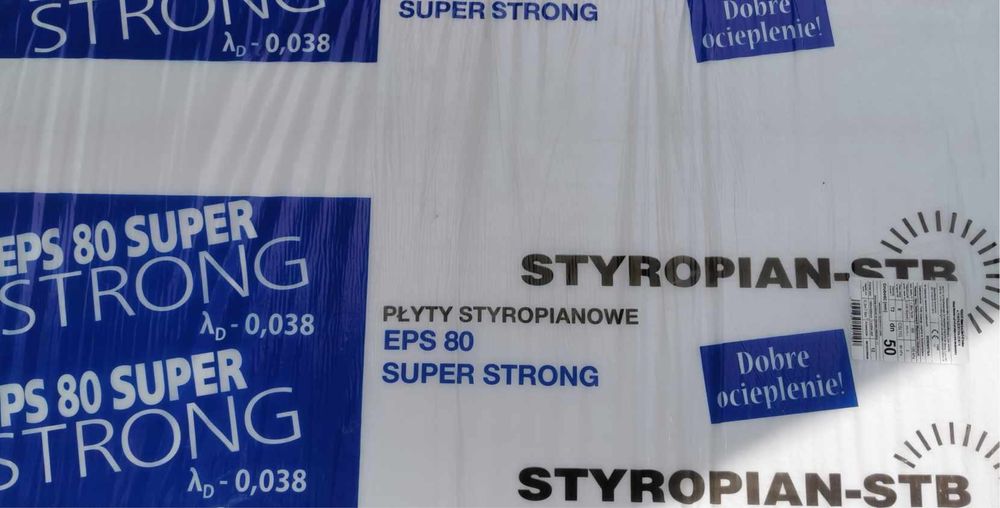 Styropian Podłoga Dach Super Strong EPS 038 50 mm 6m2