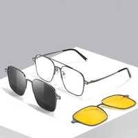 Сонцезахисні чоловічі окуляри/оправа з магнітними накладками