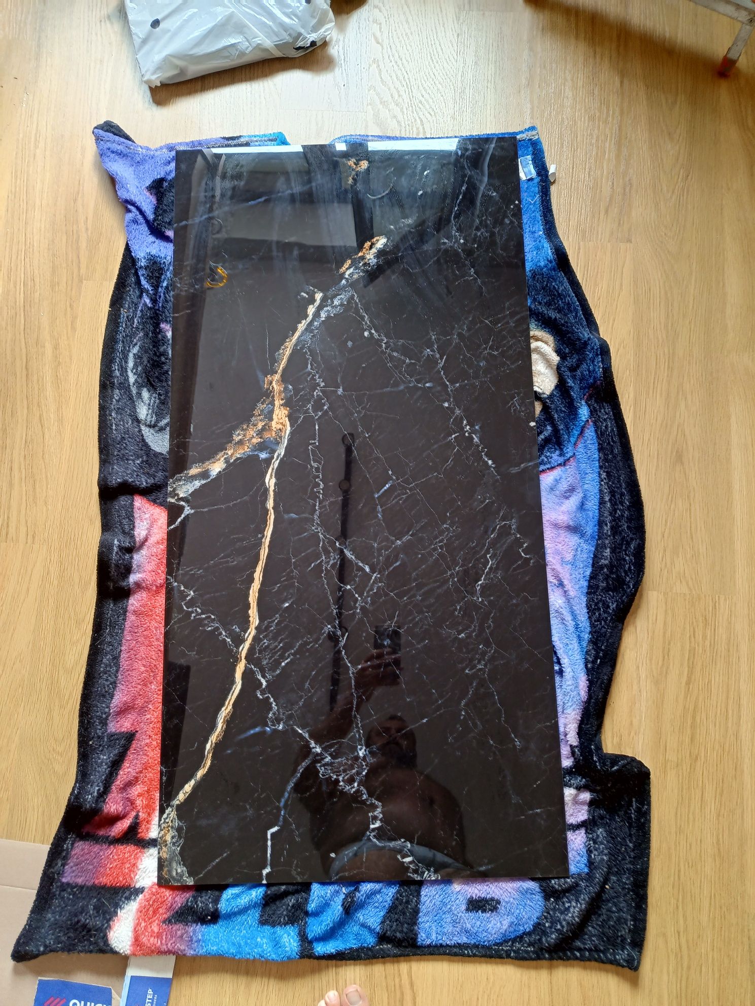 Gres szkliwiony polerowany Black Stone 60 x 120 cm