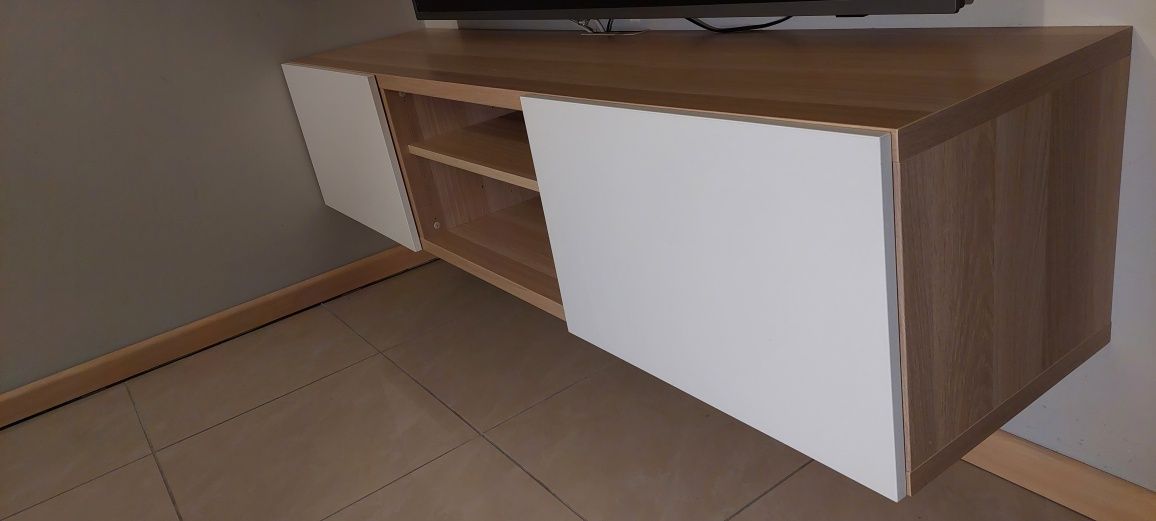 BESTA Szafka TV podwieszana 180x42x38 cm IKEA + mocowania