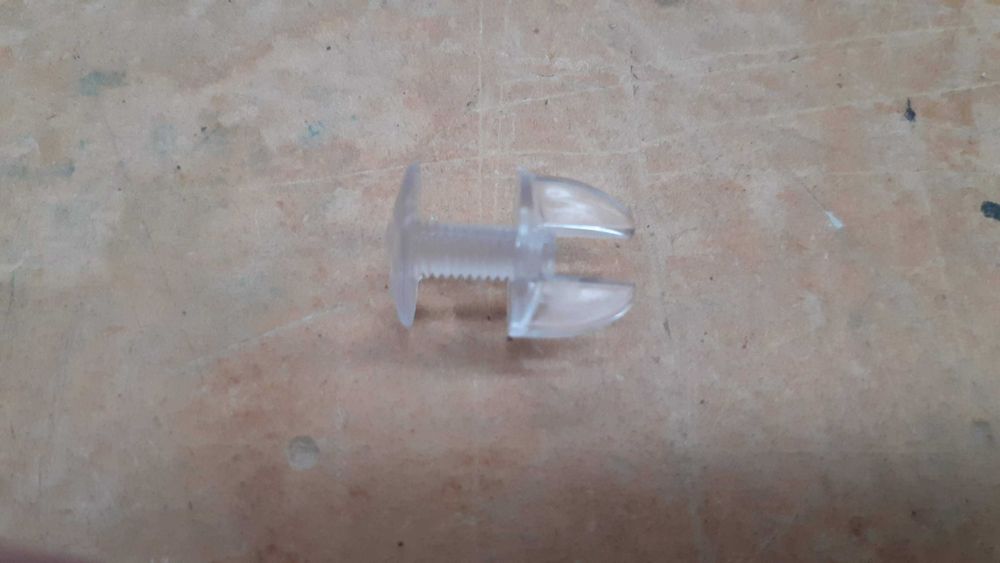 2000 Parafusos plástico transparente M5x12mm