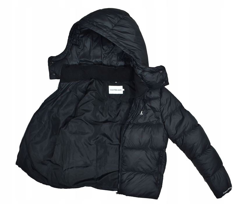 Calvin Klein Jeans Satynowa Ocieplana Kurtka Damska Puffer M