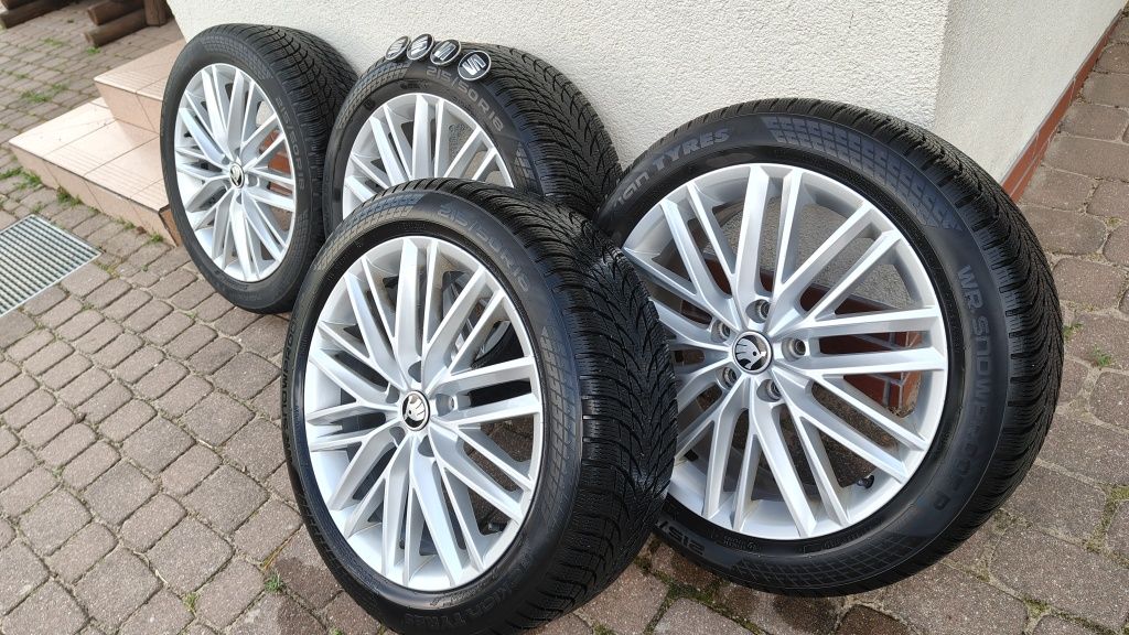 Koła opony zimowe 18' Skoda, Seat itp. 215/50r18 felgi 7J x18H2 ET45