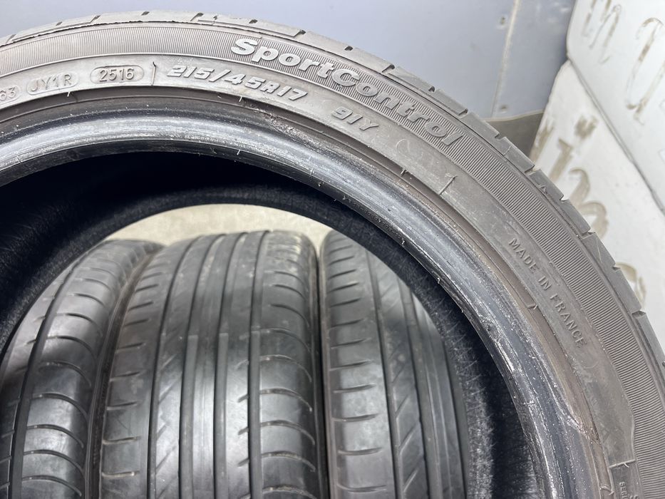 Шини ~5.2мм літо 215 45 R17 Fulda Sport Control резина літні
