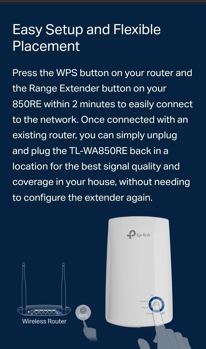 Tp-link 300 mbps wi-fi range extender rebatedor de sinal de internet