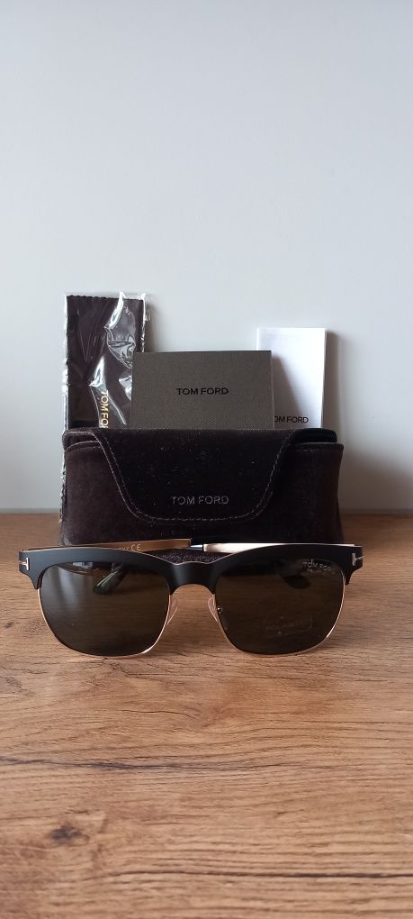 TOM FORD PREMIUM NOWE Polaryzacja oryginalne okulary przeciwsłoneczne