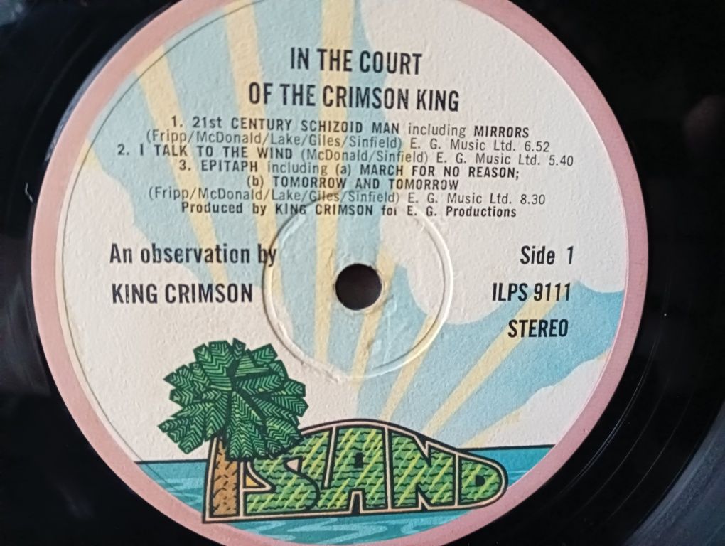 Płyta winylowa King Crimson In the Court of the 2nd press UK LP 1971