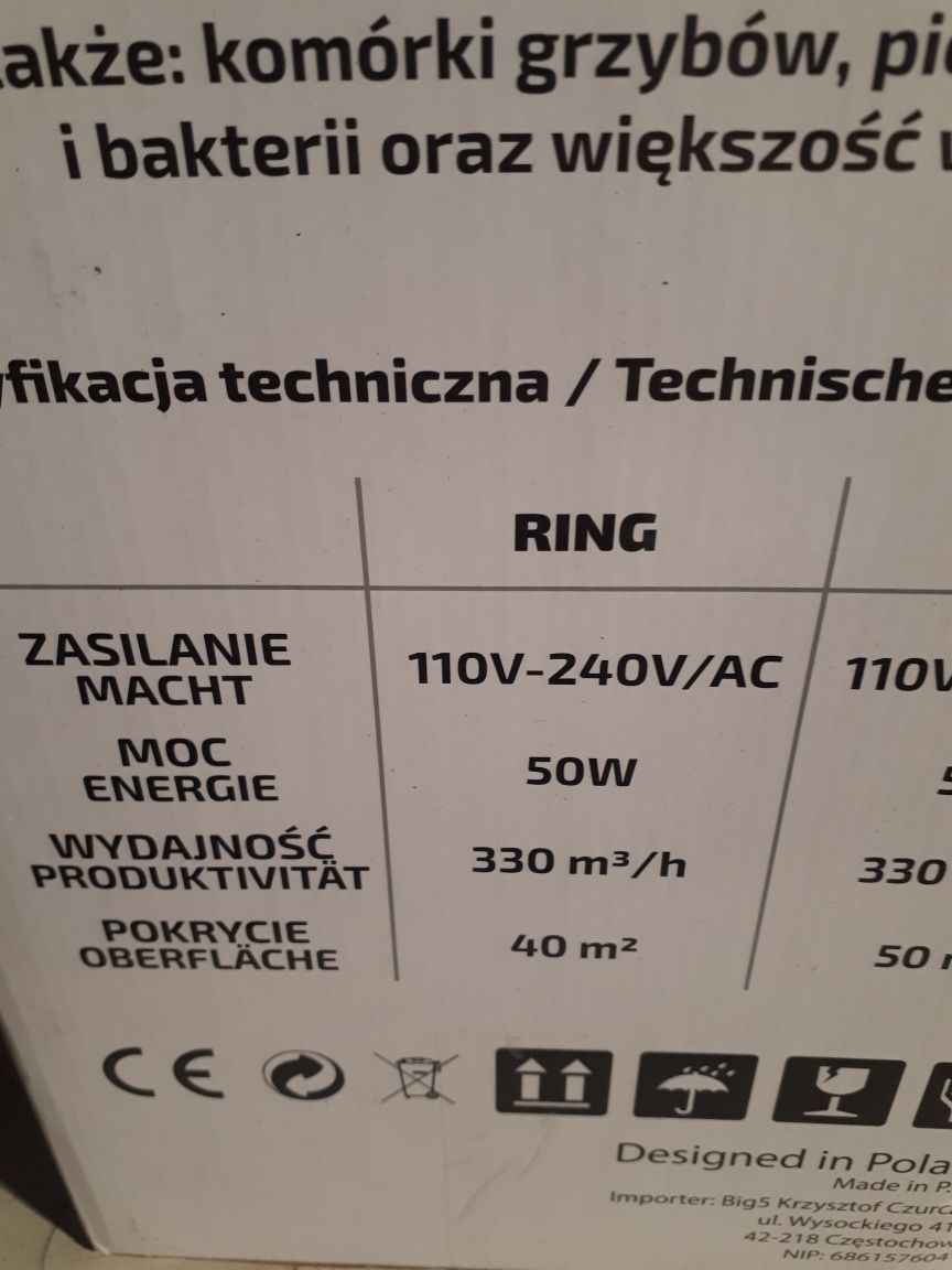 Oczyszczacz powietrza CRONOS Ring