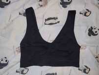 Biustonosz sportowy damski czarny r. M/L Rosa Junio
