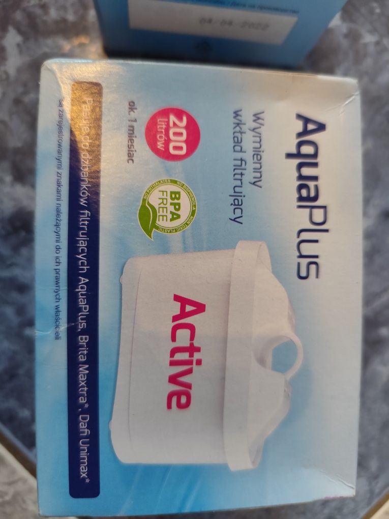 Dwa filtry AquaPlus wkład filtrujacy