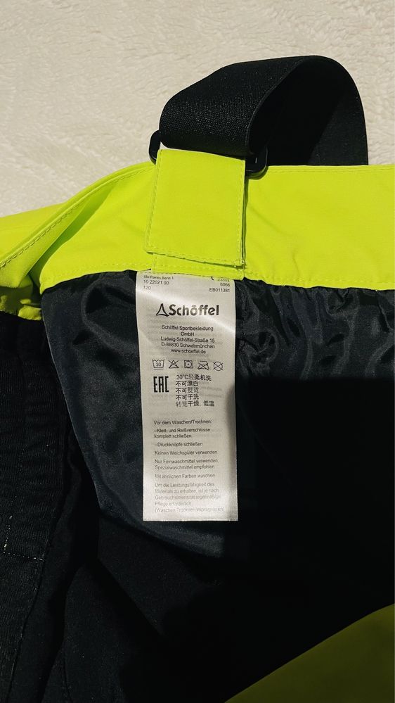 Spodnie narciarskie SHÖFFEL Bern1 L NOWE męskie Lime żółte