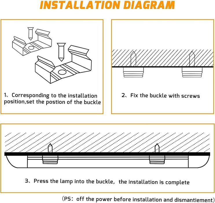 Nowa lampa sufitowa / świetlówka / LED / 3000K/ 120CM / żarówka !3703!