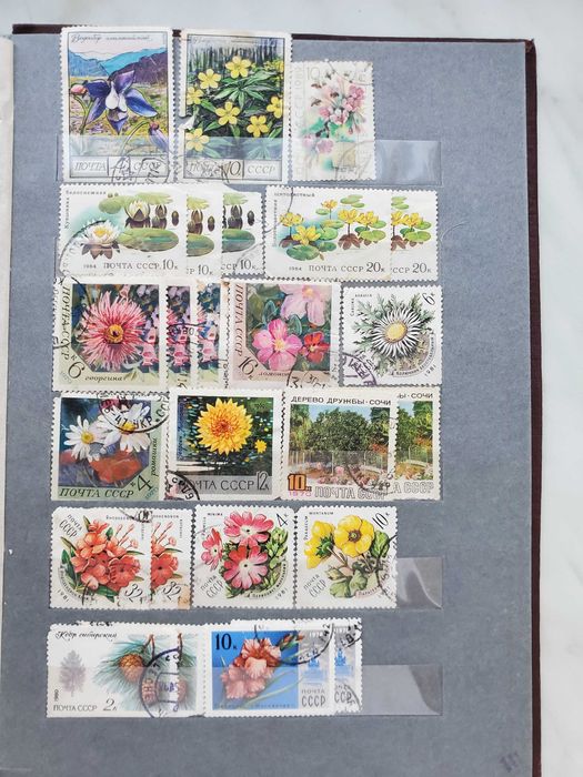 Коллекция редких почтовых марок, более 1400 шт.