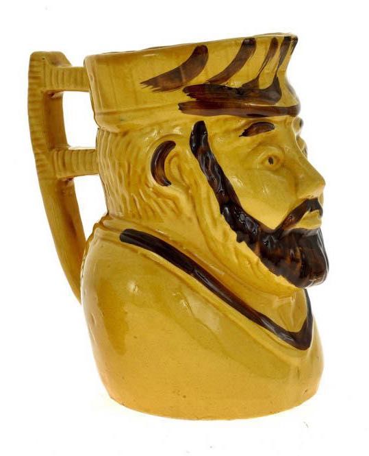 Caneca Jarro Regional Toby Jug Rosto Busto Masculino Grandes Dimensões