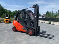 Wózek widłowy Linde H35T-02, TRIPLEX 5,95, rok 2018, przebieg 7648 h.