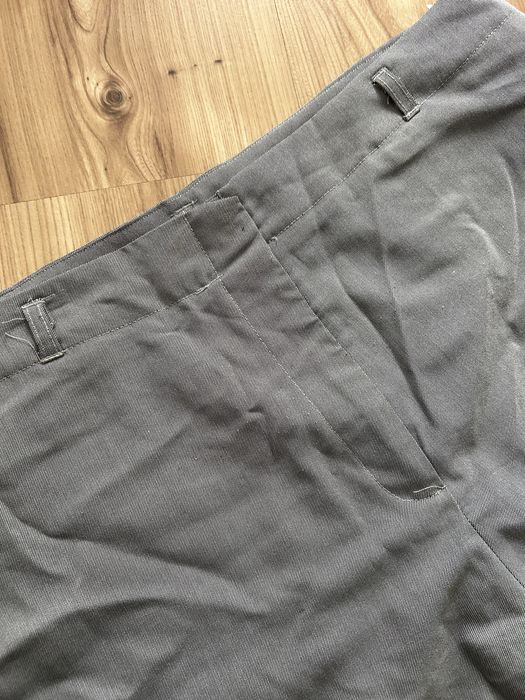 Szare spodnie wide leg