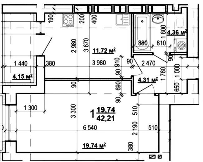 Новинка!Продам 1 ком квартиру новострой ЖК Мира-3 Дом 270 подключён.L
